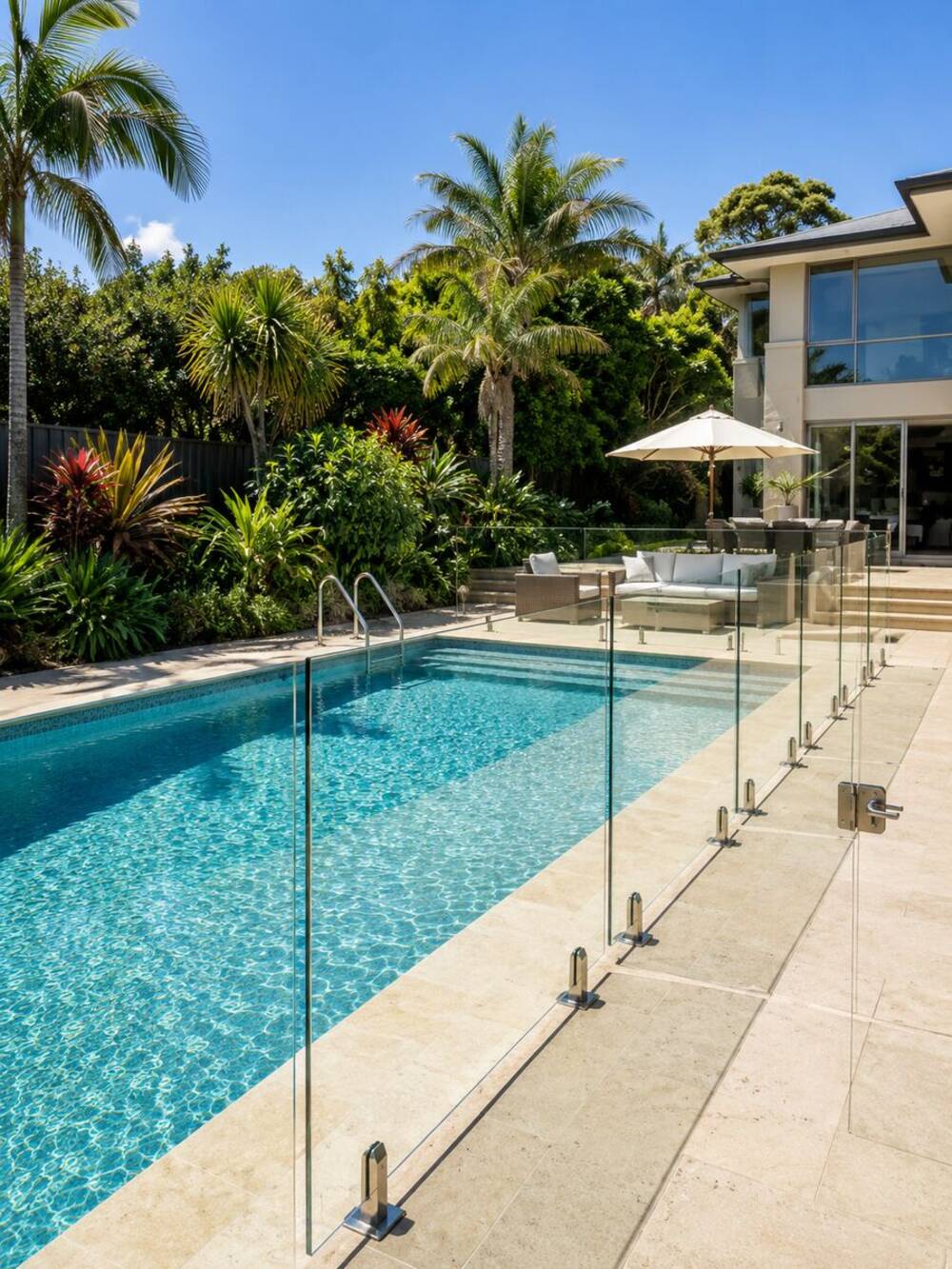 Frameless glass pool gate assessed under Victorian barrier standards